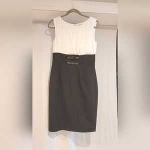 Black and white Calvin Klein cocktail dress, size 6